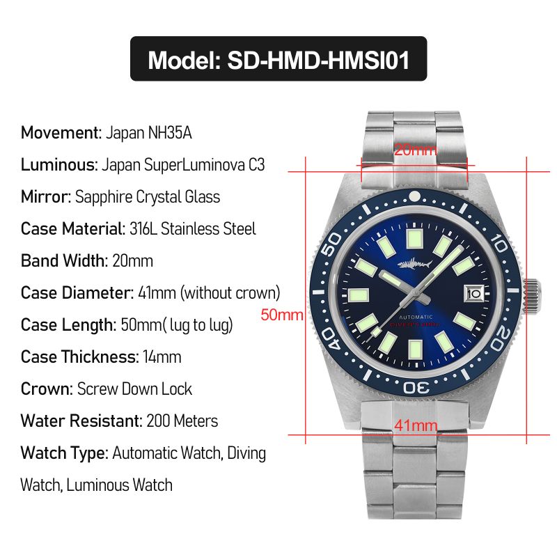 heimdallr 62mas men's diver automatic watch heimdallr 62mas men's diver automatic watch