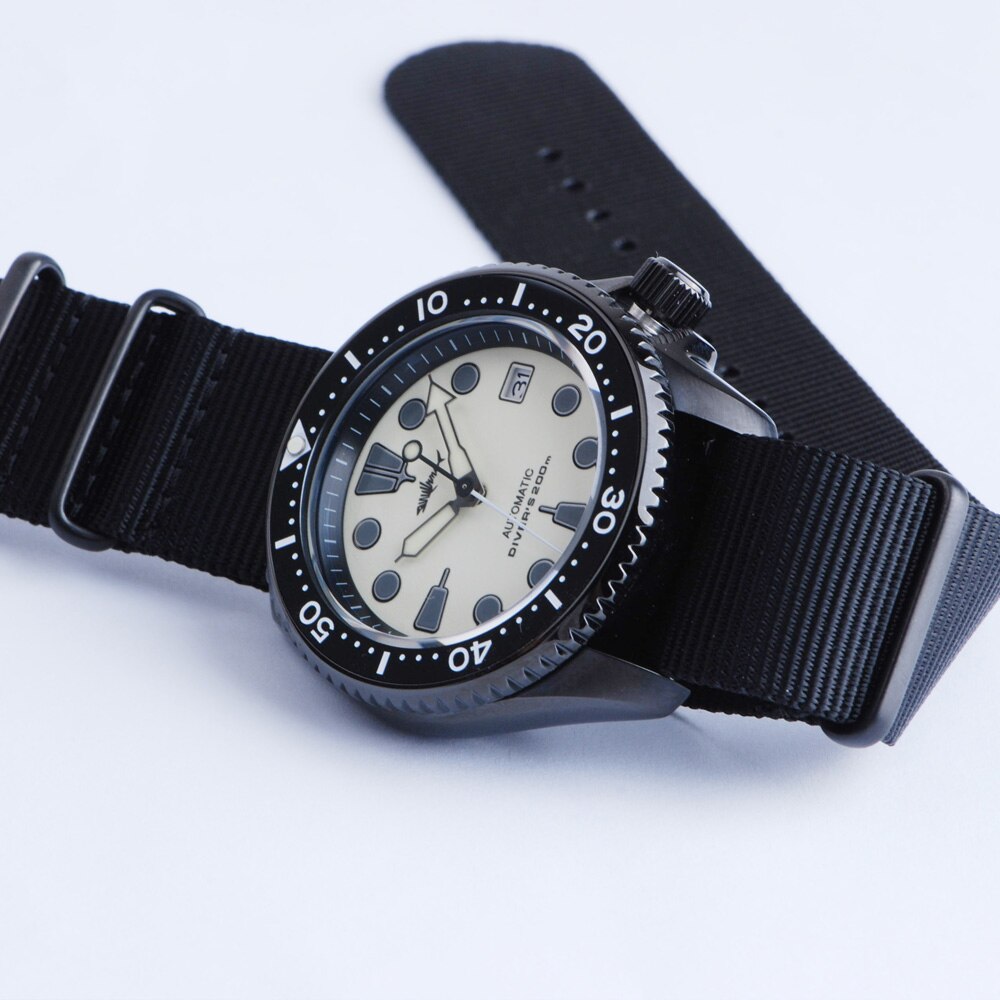 heimdallr pvd black skx007 automatic watch heimdallr pvd black skx007 automatic watch
