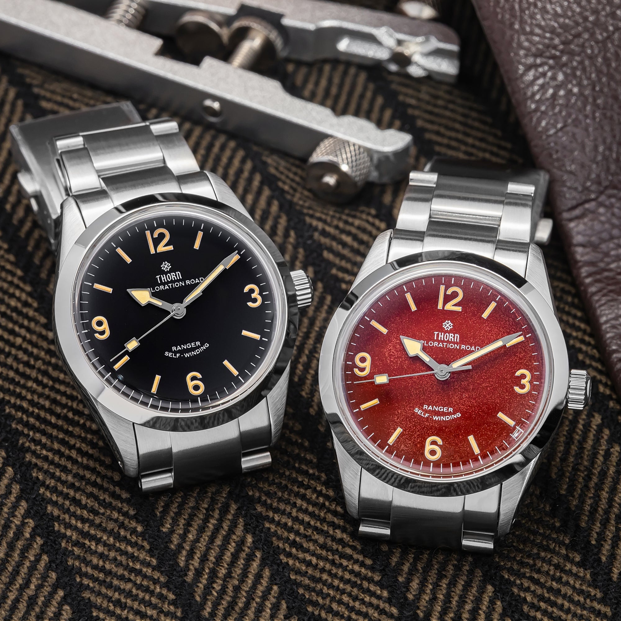 thorn 34mm vintage mechanical watch t003 thorn 34mm vintage mechanical watch t003