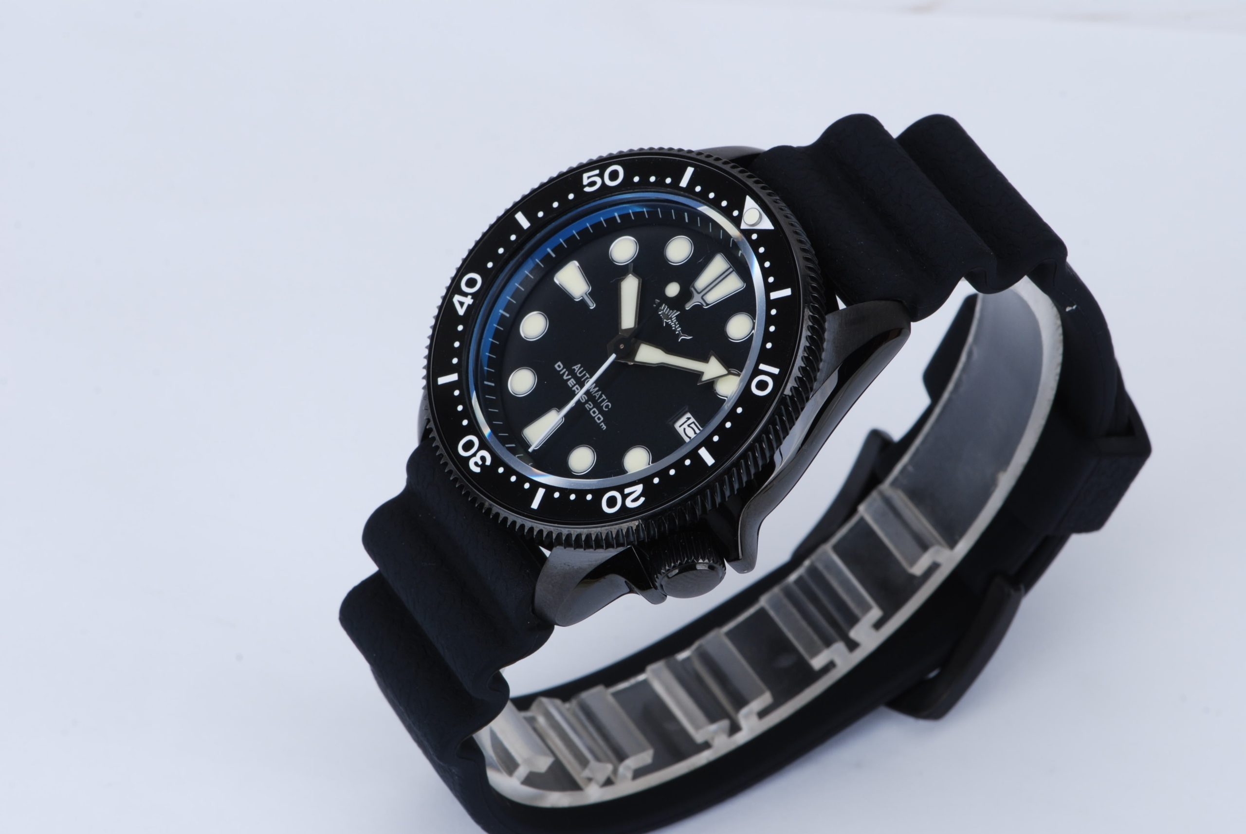 heimdallr pvd black skx007 automatic watch heimdallr pvd black skx007 automatic watch