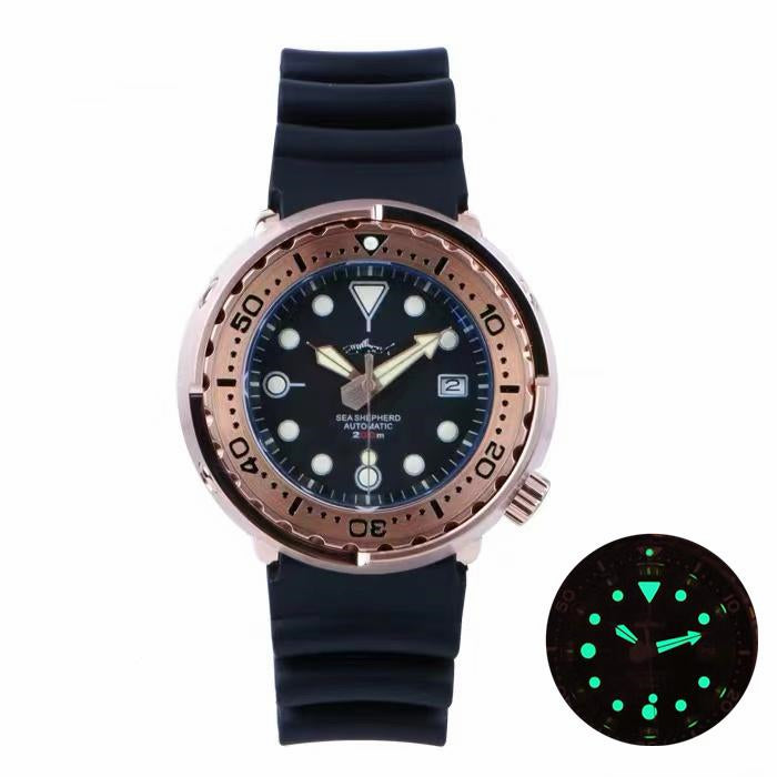 heimdallr pvd rose gold tuna dive watch heimdallr pvd rose gold tuna dive watch