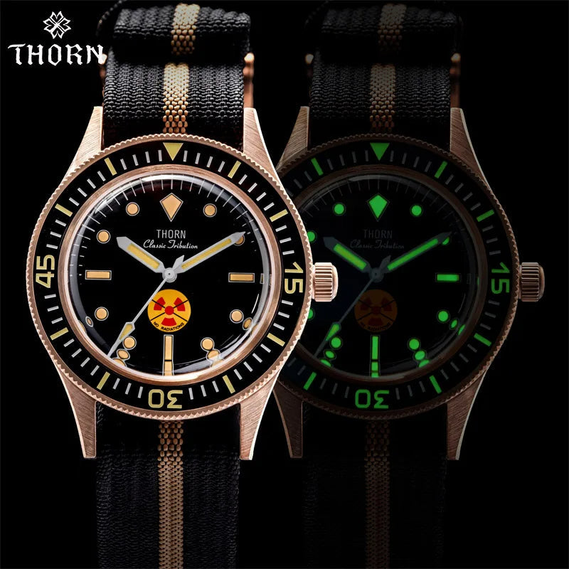 thorn retro 50 fathoms bronze diver watch thorn retro 50 fathoms bronze diver watch