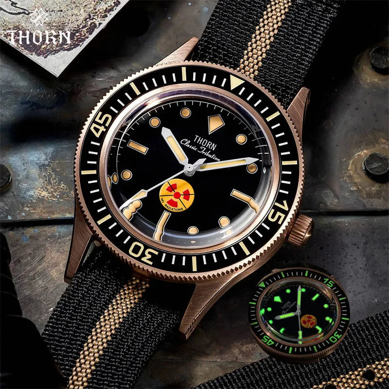 thorn retro 50 fathoms bronze diver watch thorn retro 50 fathoms bronze diver watch