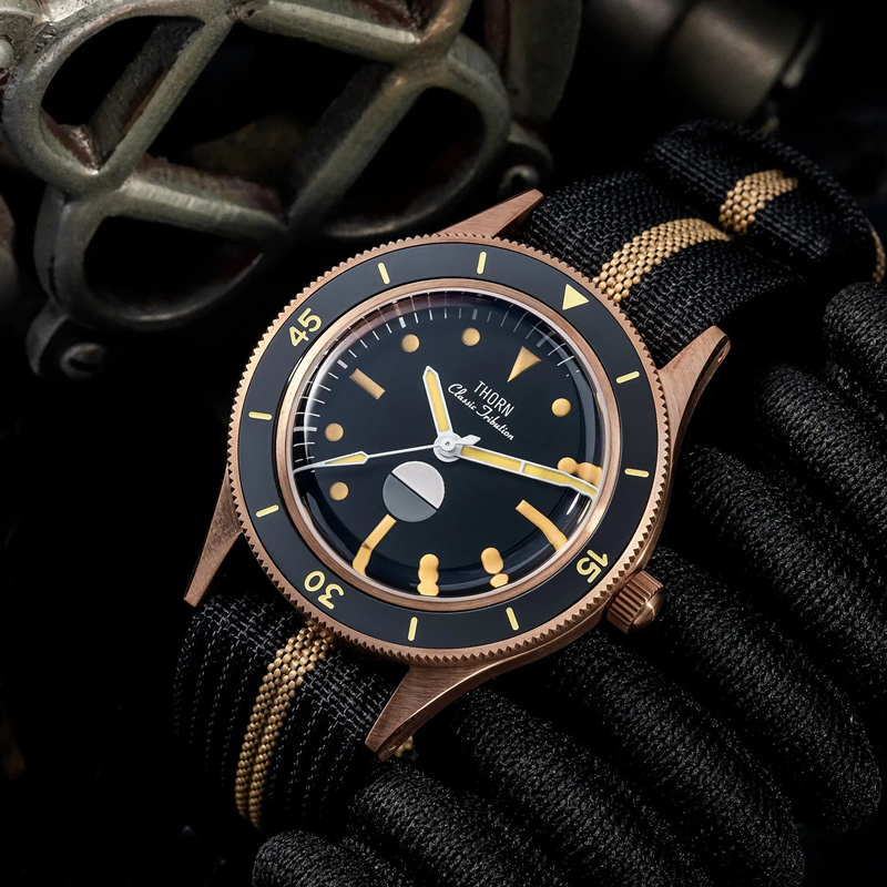 thorn retro 50 fathoms bronze diver watch thorn retro 50 fathoms bronze diver watch