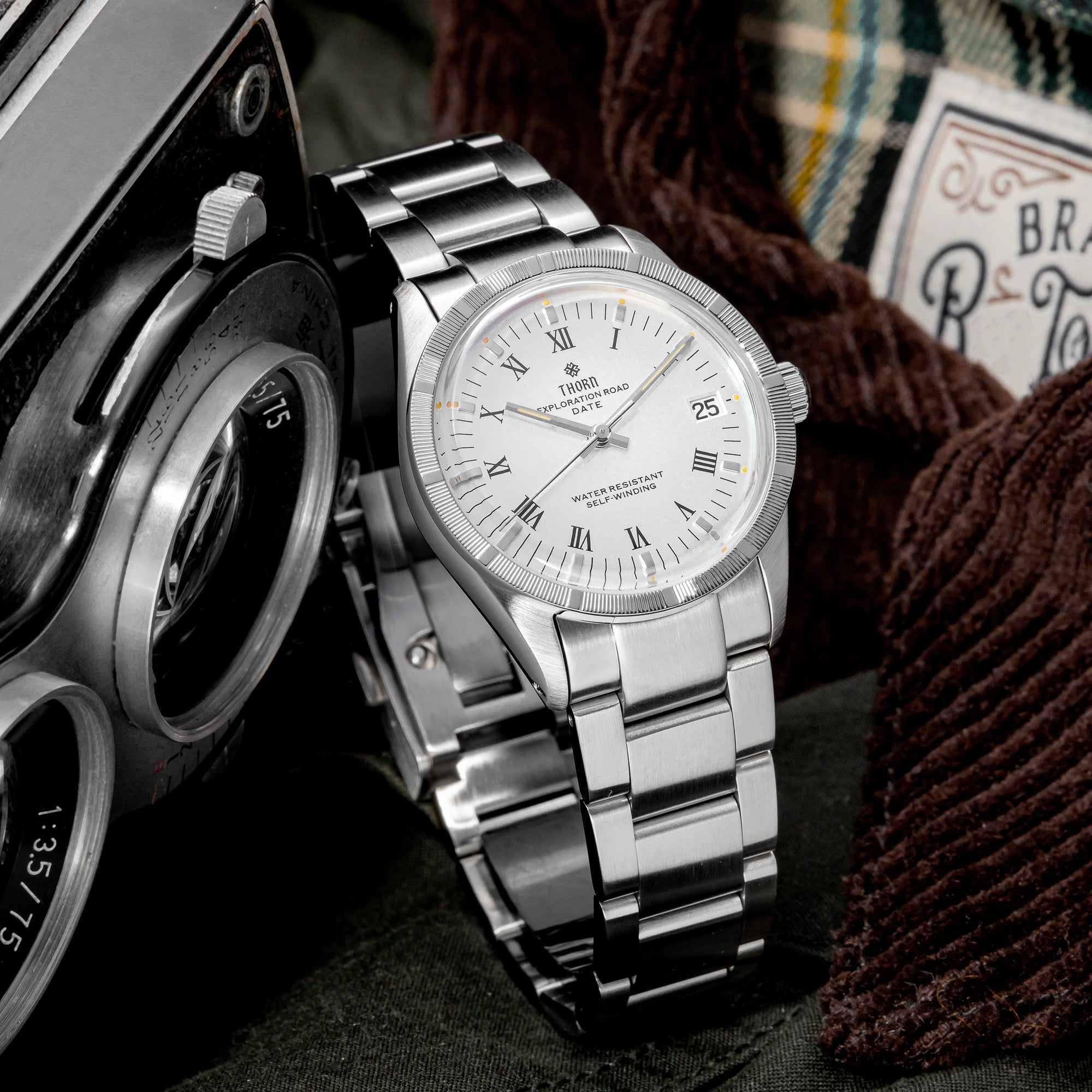 thorn 34mm pt5000 retro mechanical watch t004 thorn 34mm pt5000 retro mechanical watch t004