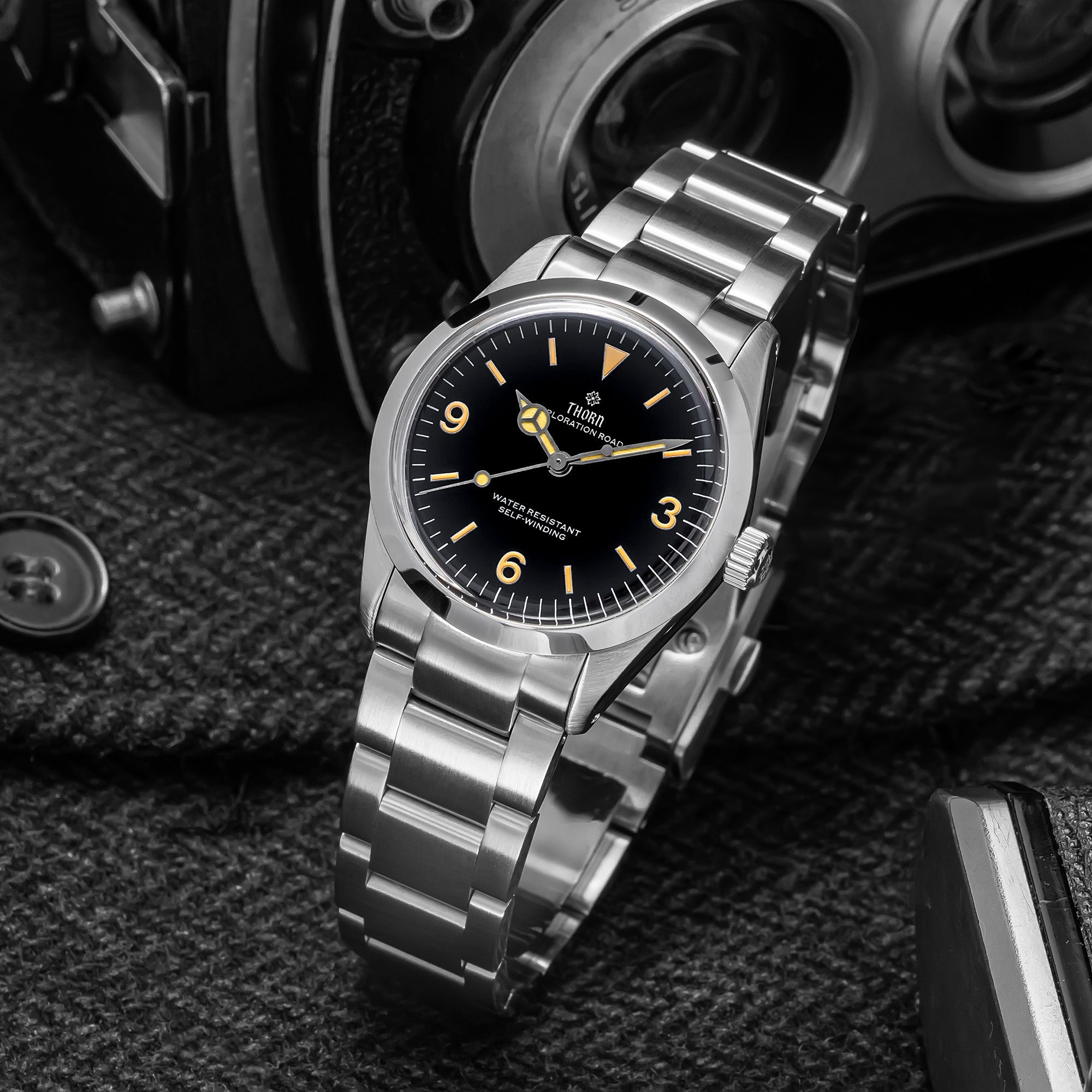 thorn 34mm vintage mechanical watch t005 thorn 34mm vintage mechanical watch t005