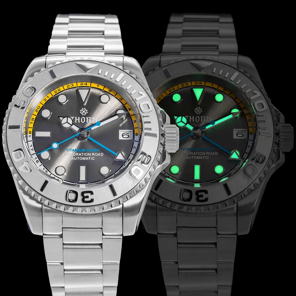 ★fall sale★thorn titanium helium valve nh34 gmt sub watch ★fall sale★thorn titanium helium valve nh34 gmt sub watch