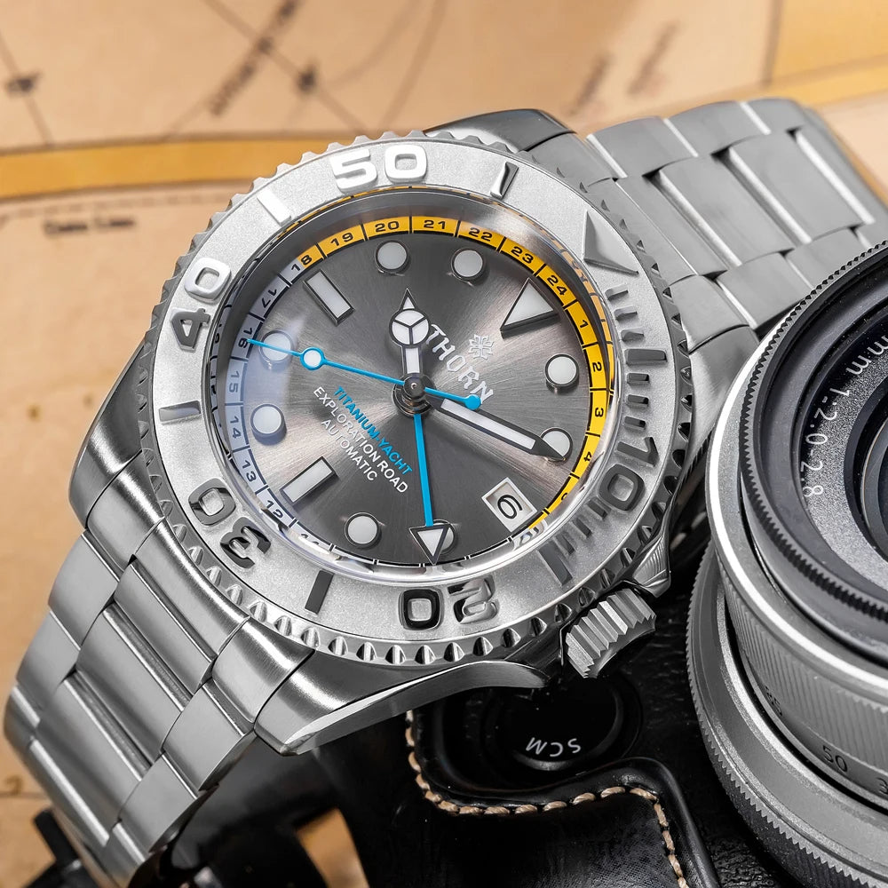 ★fall sale★thorn titanium helium valve nh34 gmt sub watch ★fall sale★thorn titanium helium valve nh34 gmt sub watch