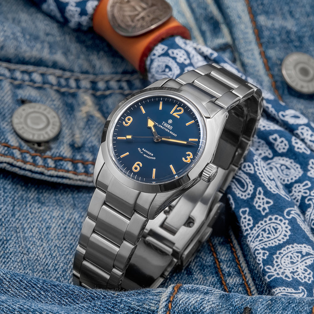 thorn 34mm vintage mechanical watch t003 thorn 34mm vintage mechanical watch t003