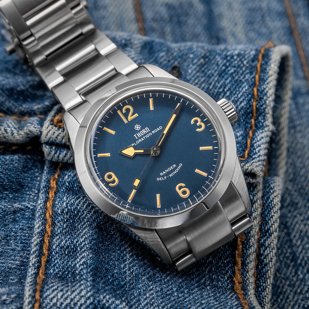 thorn 34mm vintage mechanical watch t003 thorn 34mm vintage mechanical watch t003